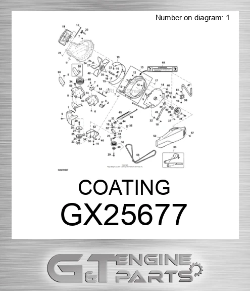 GX25677 COATING made to fit JOHN DEERE | LTD. WARRANTY |