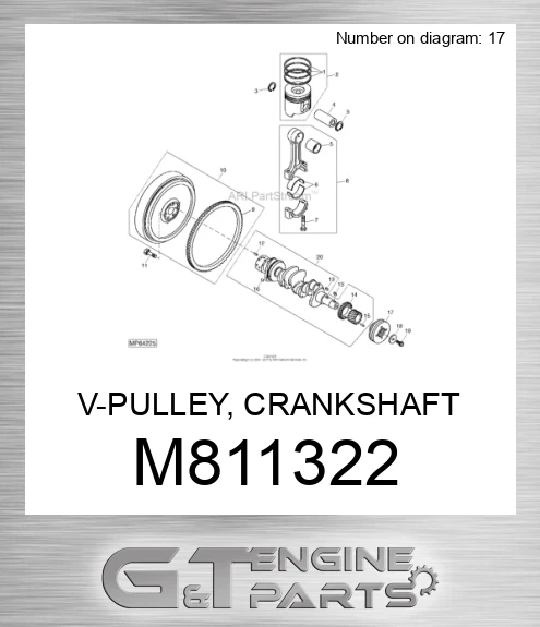 M811322 V-PULLEY, CRANKSHAFT