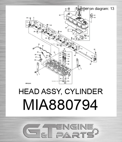 MIA880794 HEAD ASSY, CYLINDER