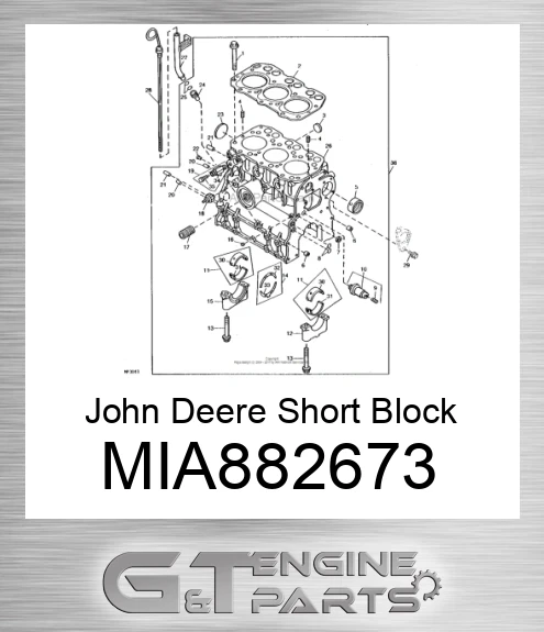 MIA882673 Short Block Assembly