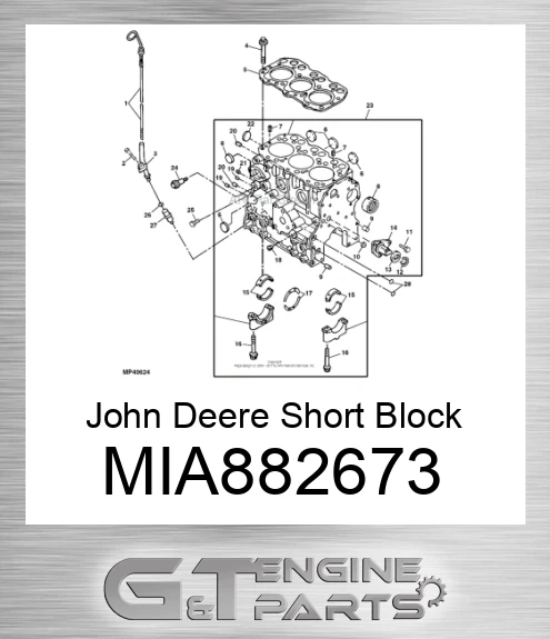 MIA882673 Short Block Assembly