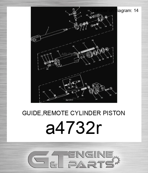 A4732R GUIDE,REMOTE CYLINDER PISTON ROD