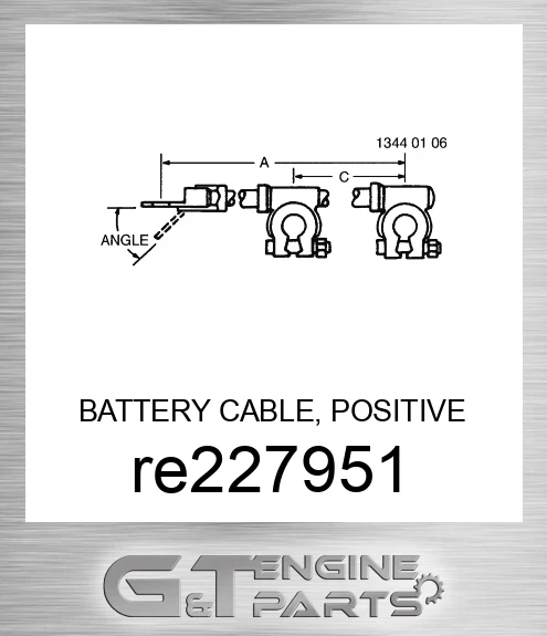 RE227951 BATTERY CABLE, POSITIVE BATTERY CAB