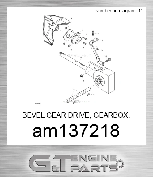 AM137218 BEVEL GEAR DRIVE, GEARBOX, AUGER 2