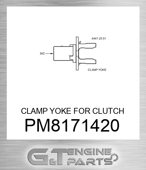 PM817-1420 CLAMP YOKE FOR CLUTCH
