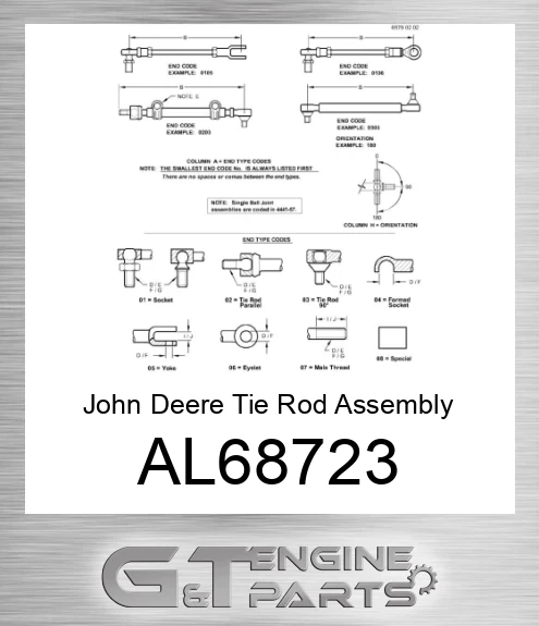 AL68723 Tie Rod Assembly