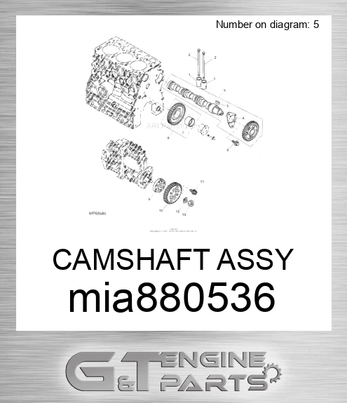 MIA880536 CAMSHAFT ASSY