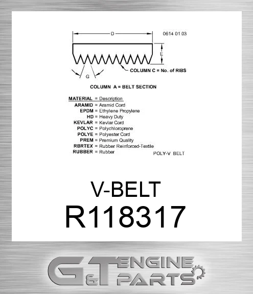 R118317 V-BELT