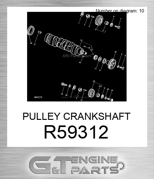 R59312 PULLEY CRANKSHAFT