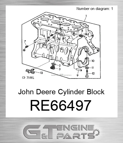 RE66497 Cylinder Block
