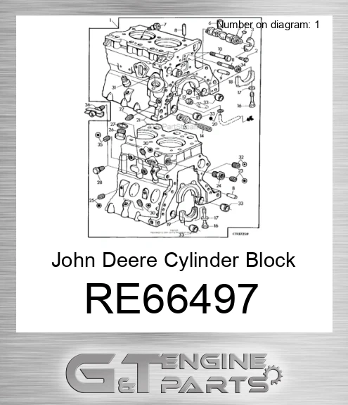 RE66497 Cylinder Block
