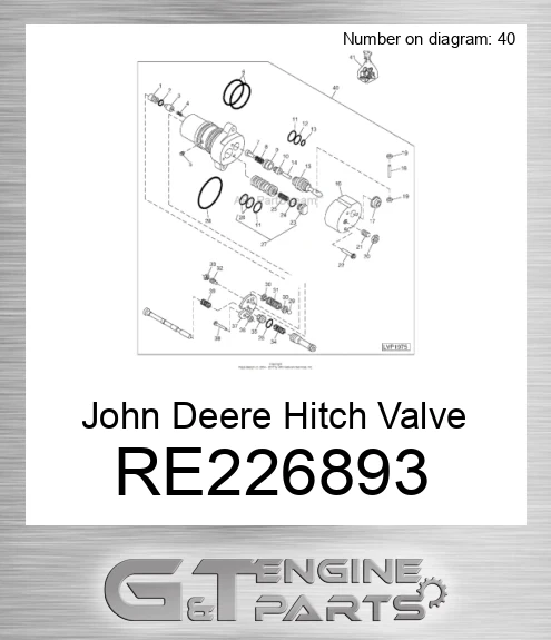 RE226893 Hitch Valve Overhaul Kit