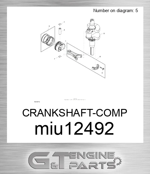 MIU12492 CRANKSHAFT-COMP
