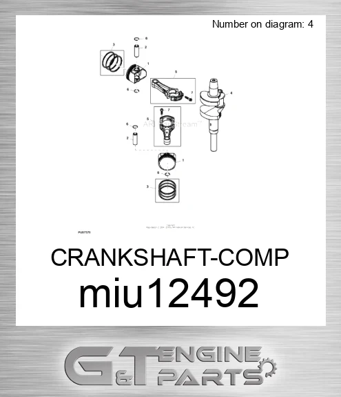 MIU12492 CRANKSHAFT-COMP