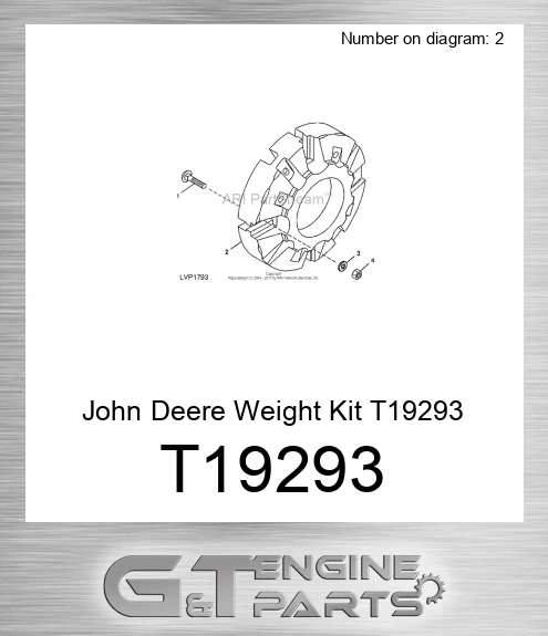 T19293 Weight Kit