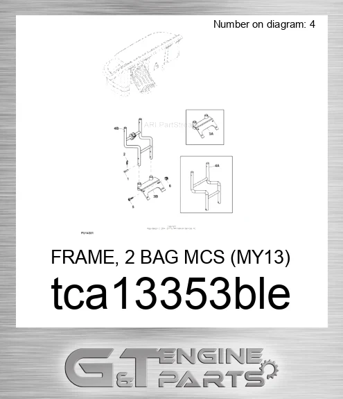 TCA13353BLE FRAME, 2 BAG MCS MY13