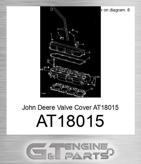 AT18015 John Deere Valve Cover AT18015
