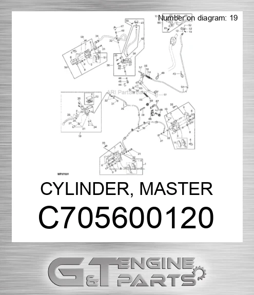 C705600120 CYLINDER, MASTER
