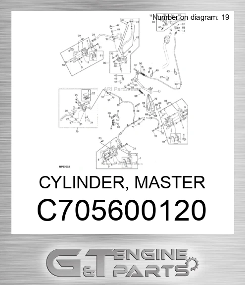 C705600120 CYLINDER, MASTER