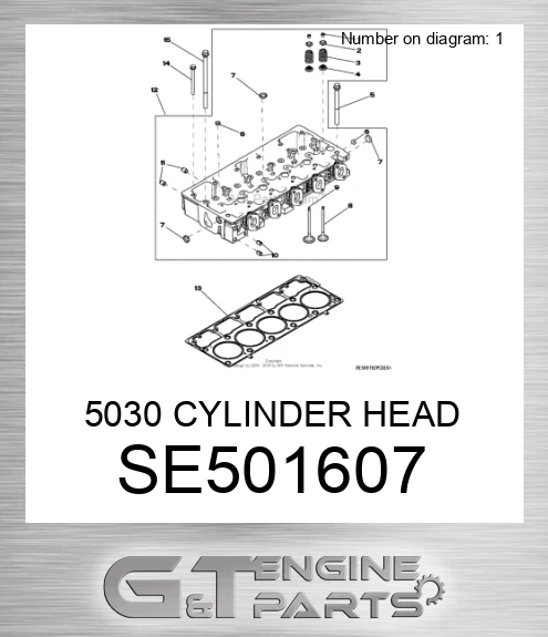 SE501607 5030 CYLINDER HEAD