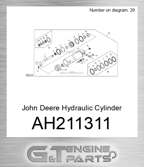 AH211311 John Deere Hydraulic Cylinder AH211311