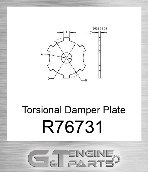 R76731 Torsional Damper Plate