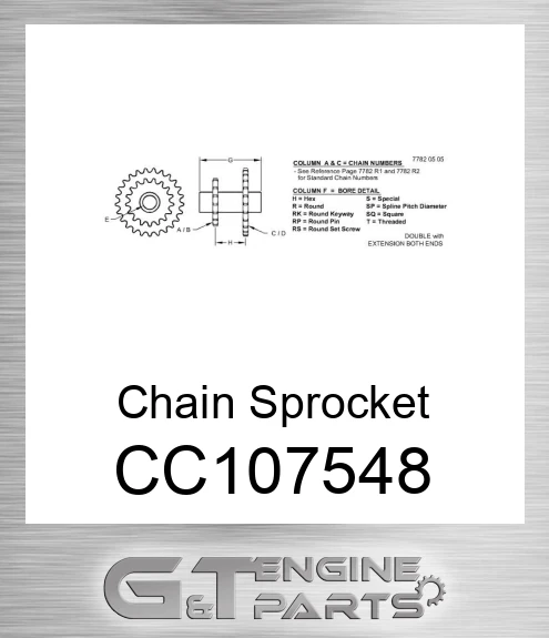 CC107548 Chain Sprocket
