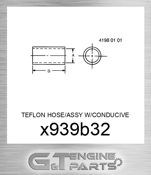 x939b32 TEFLON HOSE/ASSY W/CONDUCIVE LINER