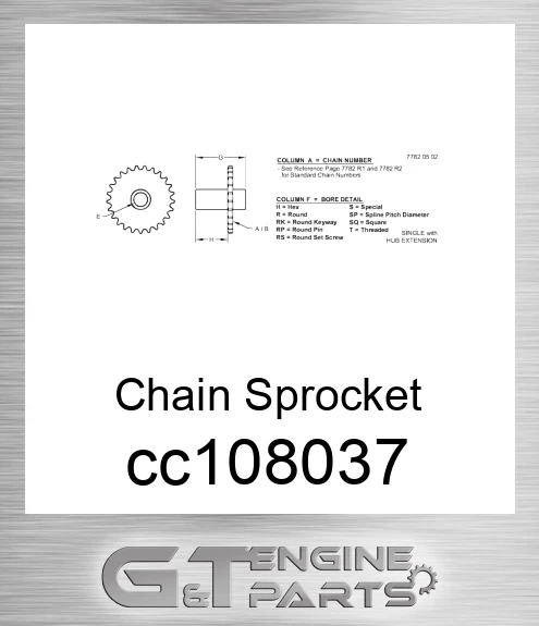 CC108037 Chain Sprocket