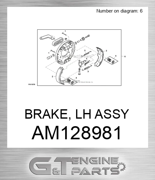 AM128981 BRAKE, LH ASSY