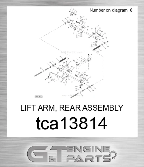 TCA13814 LIFT ARM, REAR ASSEMBLY