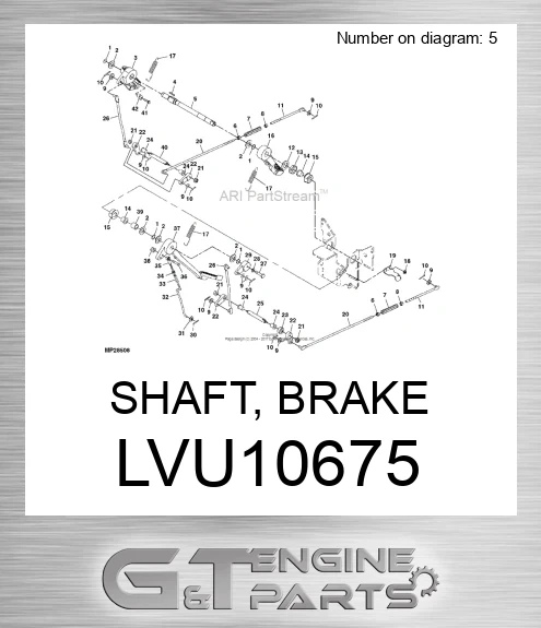 LVU10675 SHAFT, BRAKE