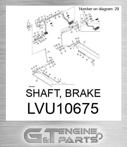 LVU10675 SHAFT, BRAKE