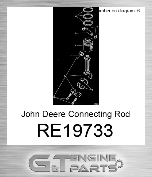 RE19733 John Deere Connecting Rod RE19733