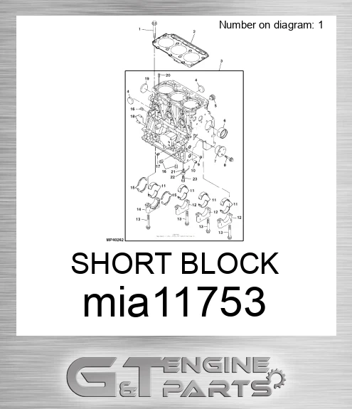 MIA11753 SHORT BLOCK