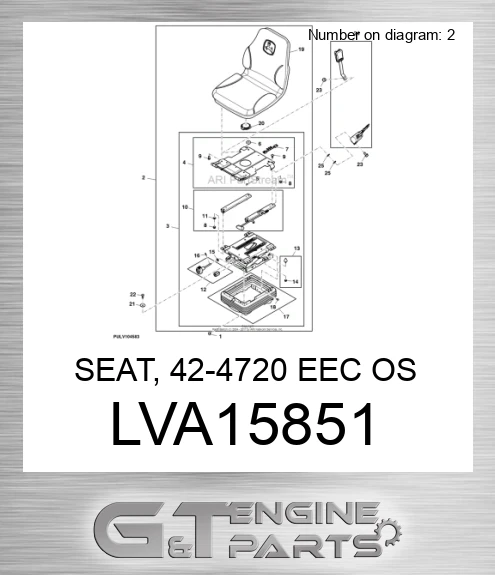 LVA15851 SEAT, 42-4720 EEC OS