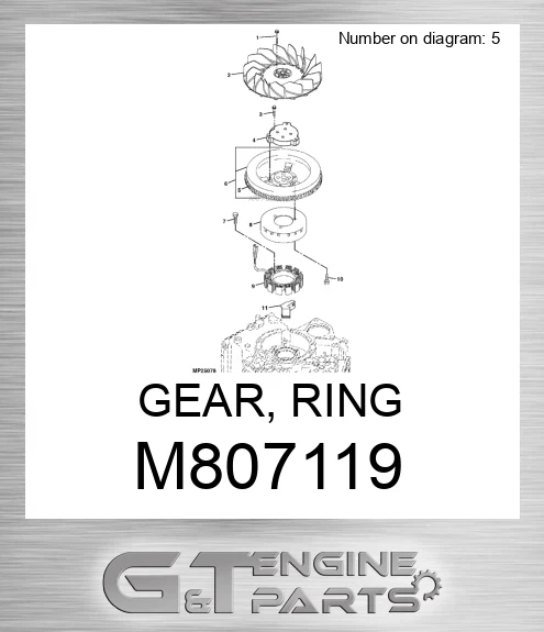 M807119 GEAR, RING