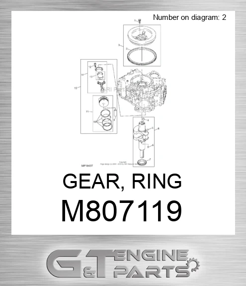 M807119 GEAR, RING