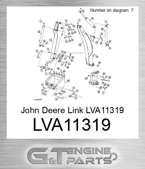 LVA11319 WELDMENT, BUCKET LINK