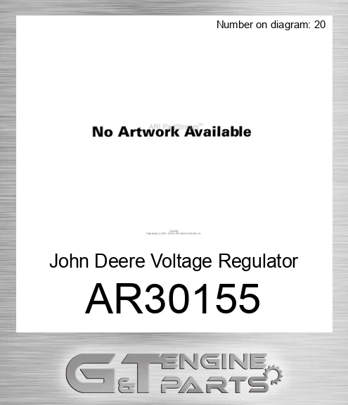 AR30155 John Deere Voltage Regulator AR30155
