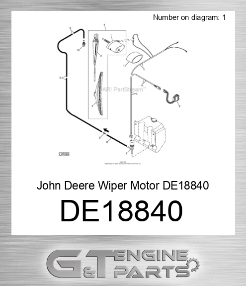 DE18840 Wiper Motor