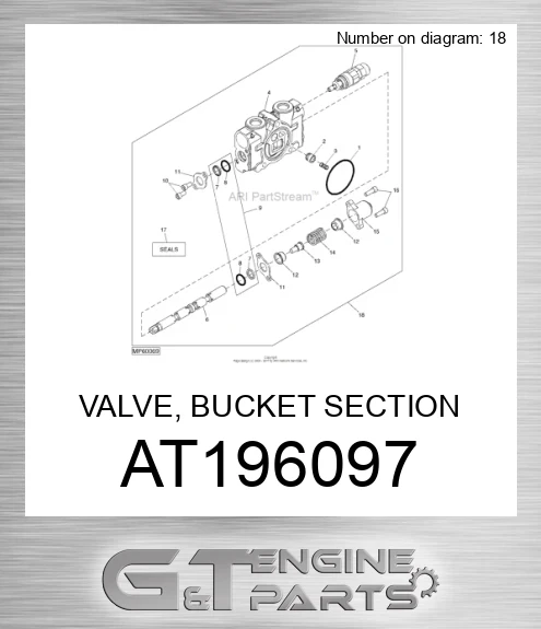 AT196097 VALVE, BUCKET SECTION