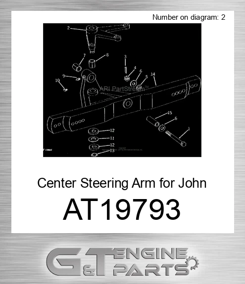 AT19793 Center Steering Arm for Tractor,