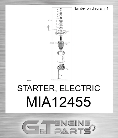 MIA12455 STARTER, ELECTRIC