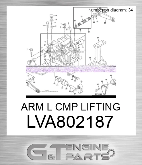 LVA802187 ARM L CMP LIFTING