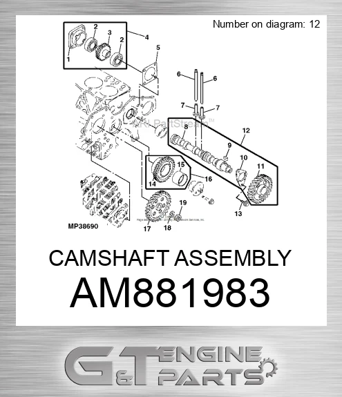 AM881983 CAMSHAFT ASSEMBLY
