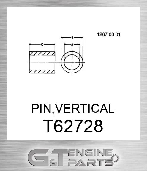 T62728 PIN,VERTICAL