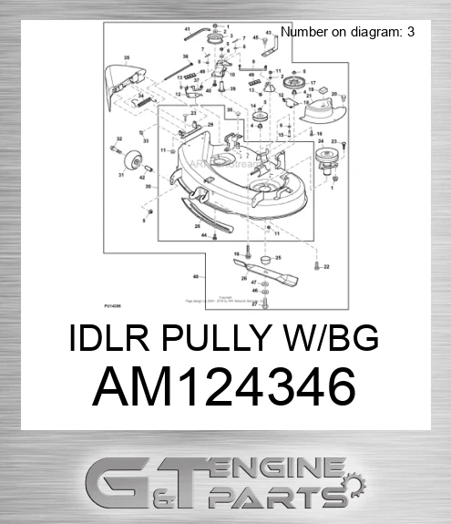 AM124346 IDLR PULLY W/BG