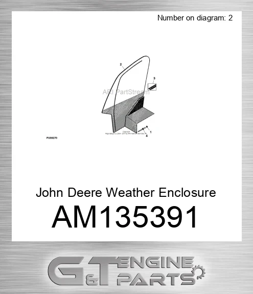 AM135391 John Deere Weather Enclosure AM135391