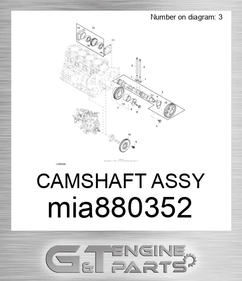 MIA880352 CAMSHAFT ASSY